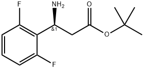 tert-butyl (3S)-3-amino-3-(2,6-difluorophenyl)propanoate hydrochloride Struktur
