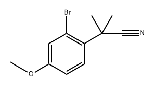 2-(2-bromo-4-methoxyphenyl)-2-methylpropanenitrile Structure