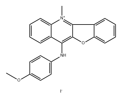 Benzofuro[3,2-b]quinolinium, 11-[(4-methoxyphenyl)amino]-5-methyl-, iodide (1:1)|11-?[(4-?甲氧基苯基)氨基]?-?5-?甲基-苯并呋喃[3,?2-?B]?喹啉 碘化物