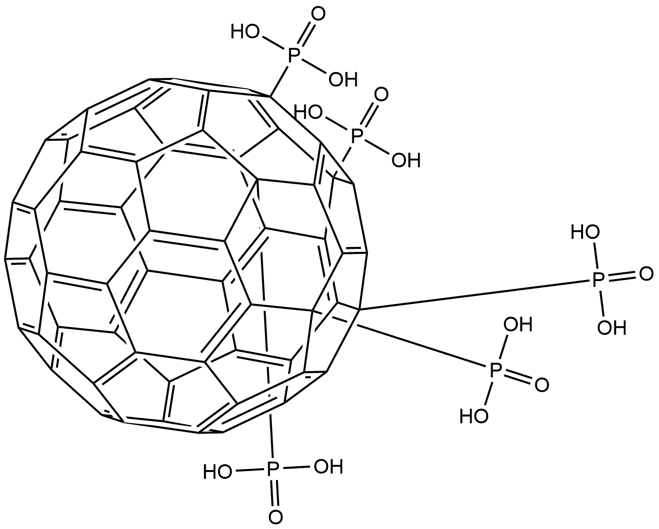 Fullerene Penta Potassium Salt Structure