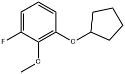 1-(Cyclopentyloxy)-3-fluoro-2-methoxybenzene 结构式