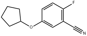 5-(Cyclopentyloxy)-2-fluorobenzonitrile 结构式