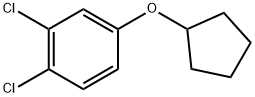 1,2-Dichloro-4-(cyclopentyloxy)benzene 结构式