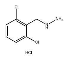 Hydrazine, [(2,6-dichlorophenyl)methyl]-, hydrochloride (1:2) Struktur