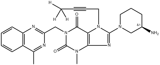 利格列汀-D3 结构式