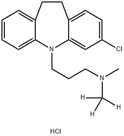 盐酸氯米帕明-D3, 1398065-86-5, 结构式