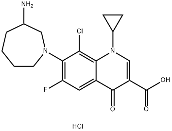 Besifloxacin, 1398566-43-2, 结构式