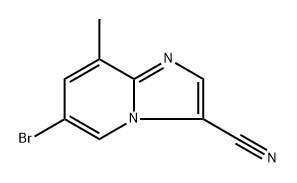 6-bromo-8-methylimidazo[1,2-a]pyridine-3-carbonitrile Structure
