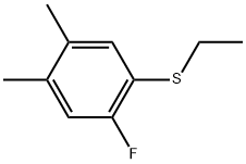 1-(Ethylthio)-2-fluoro-4,5-dimethylbenzene Structure