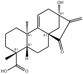 (4ALPHA)-13-羟基-15-氧代贝壳杉-9(11),16-二烯-18-酸, 1401419-87-1, 结构式