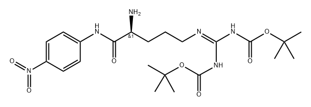 H-Arg(Boc)2-pNA,1401437-77-1,结构式