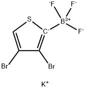 Potassium 3,4-dibromo-2-thienyltrifluoroborate 化学構造式