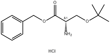 O-叔丁基-苄酯-L-丝氨酸盐酸盐, 1401668-21-0, 结构式