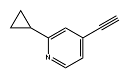 2-cyclopropyl-4-ethynylpyridine,1401685-52-6,结构式