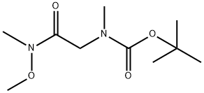 Boc-N-methylglycine N,O-dimethylhydroxamide Struktur