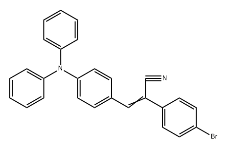 (Z) -2- (4-bromophenyl) -3- (4- (di-p-toluidine) phenyl) acetonitrile Structure