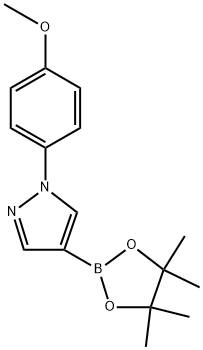 1-(4-Methoxyphenyl)-4-(4,4,5,5-tetramethyl-1,3,2-dioxaborolan-2-yl)-1H-pyrazole Structure