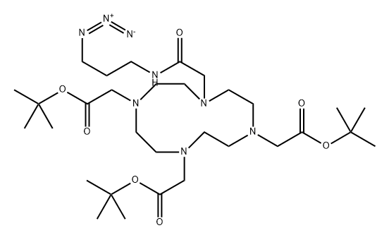 Azido-Mono-aMide-DOTA-tris(t-butyl ester) 结构式