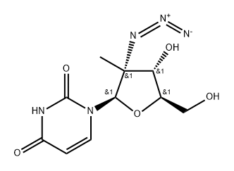 2'-azido-2'-deoxy-2'-C-methyluridine,1403249-86-4,结构式