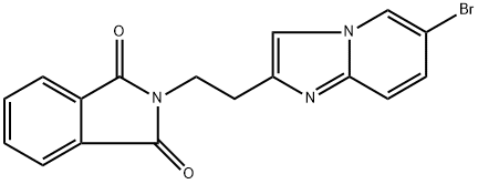 2-[2-(6-溴咪唑并[1,2-A]吡啶-2-基)乙基]异吲哚啉-1,3-二酮, 1403658-76-3, 结构式