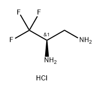 (R)-3,3,3-三氟丙烷-1,2-二胺二盐酸盐, 1403669-49-7, 结构式