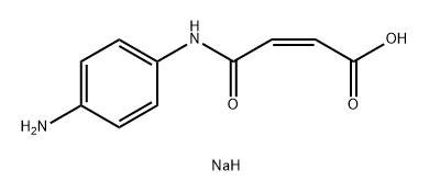 2-Butenoic acid, 4-[(4-aminophenyl)amino]-4-oxo-, sodium salt (1:1), (2Z)- Structure