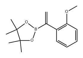 2-(1-(2-甲氧基苯基)乙烯基)-4,4,5,5-四甲基-1,3,2-二氧硼烷,1404192-84-2,结构式