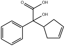 Benzeneacetic acid, α-3-cyclopenten-1-yl-α-hydroxy- Struktur