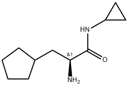 (S)-2-氨基-3-环戊基-N-环丙基丙酰胺, 1404618-08-1, 结构式