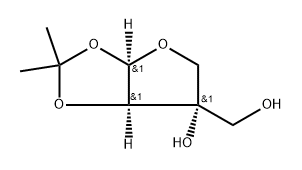 1,2-O-Isopropylidene-b-L-apiose 结构式