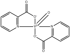 双(吡啶-2-甲酸)氧钒(IV),14049-90-2,结构式
