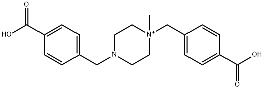 1,4-双(4-羧基苄基)-1-甲基哌嗪-1-鎓(伊马替尼杂质), 1407229-73-5, 结构式