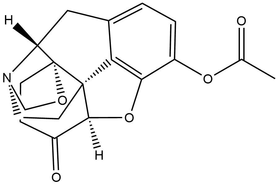 6,11b-Ethano-7H-furo[2',3',4',5':4,5]phenanthro[9,8a-d]oxazol-11(11aH)-one, 2-(acetyloxy)-5,5a,9,10-tetrahydro-, (5aR,6R,8aS,11aR,11bS)- Structure