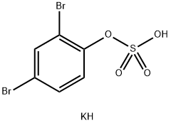 2,4-dibromo-Phenol 1-(hydrogen sulfate) potassium salt Struktur