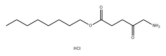 5-氨基乙酰丙酸辛酯盐酸盐,140898-90-4,结构式
