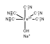 aquapentacyanoferrate 结构式