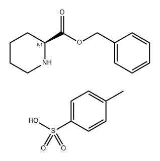 S-哌啶-2-羧酸苄酯对甲苯磺酸盐,141085-07-6,结构式