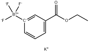 3-乙氧羰基苯基三氟硼酸钾, 1412414-43-7, 结构式
