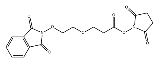 NHPI-一聚乙二醇-C2-琥珀酰亚胺酯, 1415329-07-5, 结构式