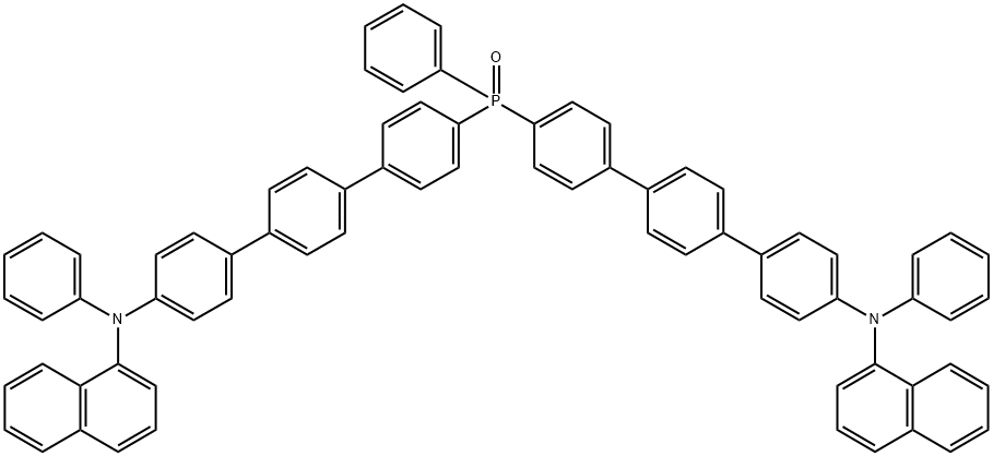 4'' ,4'''-(Phenylphosphoryl)bis(N-1-naphthyl-N-phenyl-1,1':4',1''-terphenyl-4-amine) Structure