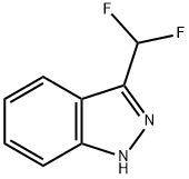 3-(二氟甲基)-1H-吲唑 结构式