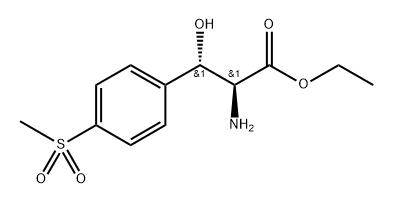 L-Phenylalanine, β-hydroxy-4-(methylsulfonyl)-, ethyl ester, (βS)- Struktur