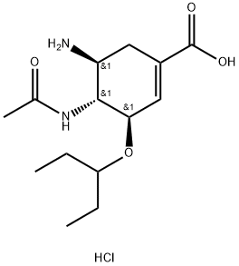 OseltaMivir Acid Hydrochloride Struktur