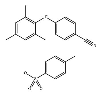Iodonium, (4-cyanophenyl)(2,4,6-trimethylphenyl)-, 4-methylbenzenesulfonate (1:1),1416222-69-9,结构式