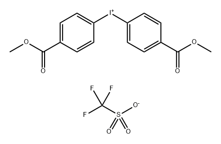 二(4-甲氧羰基苯基)三氟甲磺酸碘98.00%, 1416276-96-4, 结构式