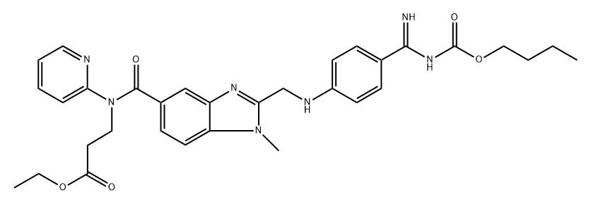 邻丁基达比加群乙酯(达比加群杂质), 1416446-43-9, 结构式