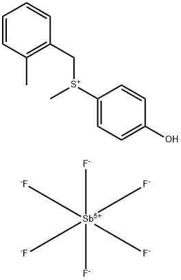 (4-羟苯基)甲基(2-甲基苄基)硫鎓六氟锑酸盐, 141651-31-2, 结构式