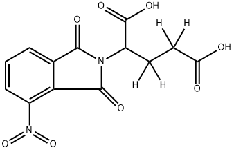 2-(4-NITRO-1,3-DIOXOISOINDOLIN-2-YL)PENTANEDIOIC ACID-D4 结构式