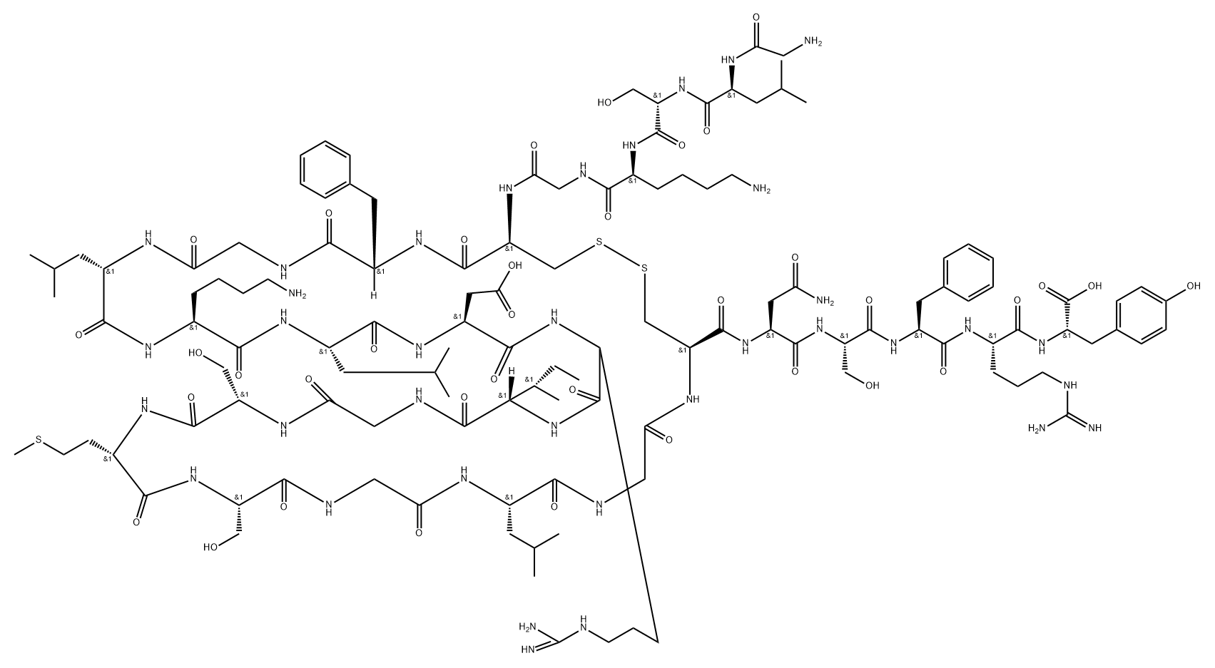 Vasonatrin Peptide (VNP)
, 141676-35-9, 结构式