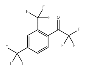 1-(2,4-BIS(TRIFLUOROMETHYL)PHENYL)-2,2,2-TRIFLUOROETHANON, 1417508-58-7, 结构式